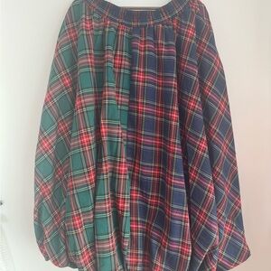 Love Red and Green Maxi Bubble Skirt